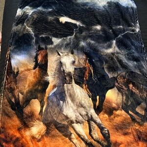 Wild Horse Print Tapestry